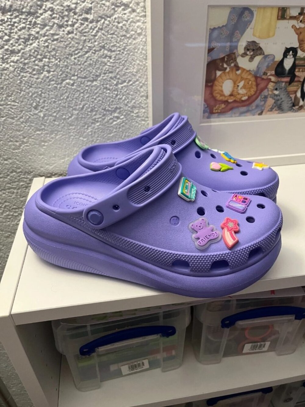 CROCS CLASSIC CRUSH CLOG CRS207521-5PY DIGITAL VIOLET US Women's Size 9